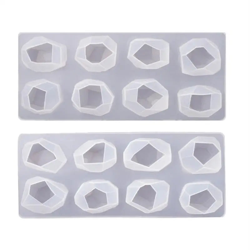 Geometric Crystal Ore Epoxy Resin Mold Stones Ornaments Silicone Mould