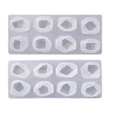 Geometric Crystal Ore Epoxy Resin Mold Stones Ornaments Silicone Mould