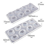 Geometric Crystal Ore Epoxy Resin Mold Stones Ornaments Silicone Mould