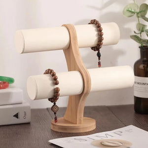 2 Tier Bracelet Show Stand Holder Jewelry Showcase Necklace Display Storage
