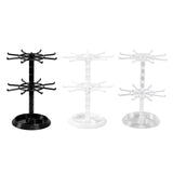 2 Tier Jewelry Organizer Rotating Display Stand Spinning Necklace Tower Storage