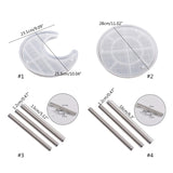 2 Tier Resin Tray Molds for DIY Makeup Tools Storage Box