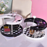 2 Tier Resin Tray Molds for DIY Makeup Tools Storage Box
