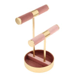 2 Tier T-Bar Bracelet Necklace Jewelry Display Stand