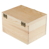 Plain Wooden Jewelry Box Organizer Storage Container Unfinished DIY Crafts