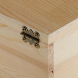 Plain Wooden Jewelry Box Organizer Storage Container Unfinished DIY Crafts