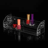 2 Tiers Acrylic Clear Cosmetic Display Stand Holder