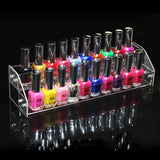 2 Tiers Acrylic Clear Cosmetic Display Stand Holder