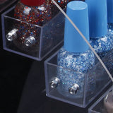 2 Tiers Acrylic Clear Cosmetic Display Stand Holder