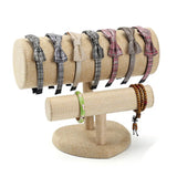 2-Tier T-Bar Velvet Headband Holder Jewelry Display Stand