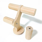 2-Tier Wooden Jewelry Display Stand for Earrings Bracelet Rings