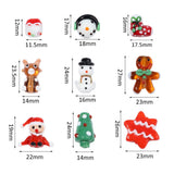 Christmas Lampwork Glass Beads Multicolor Loose Beads DIY Glass Making Bracelets