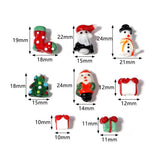 Christmas Lampwork Glass Beads Multicolor Loose Beads DIY Glass Making Bracelets