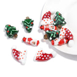Christmas Lampwork Glass Beads Multicolor Loose Beads DIY Glass Making Bracelets