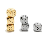 2 Dice Spacer Beads Stainless Steel Square Loose Beads for DIY Jewelry Making