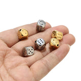 2 Dice Spacer Beads Stainless Steel Square Loose Beads for DIY Jewelry Making