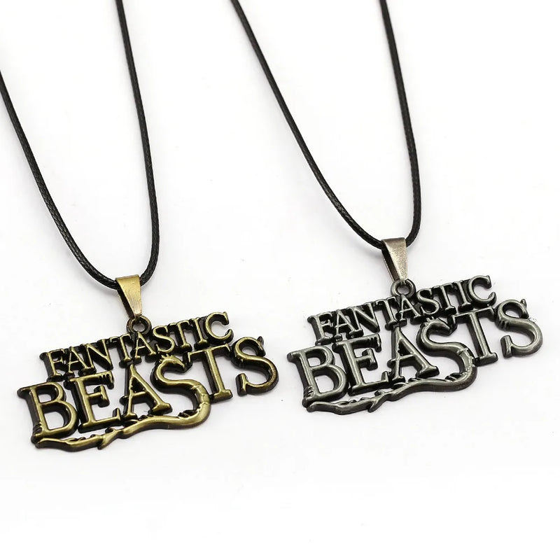 Fantastic Beasts Logo Metal Pendant Necklace for Men