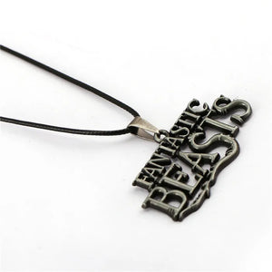Fantastic Beasts Logo Metal Pendant Necklace for Men