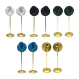 Ear Shaped Stud Holder Round Base Ear Model Earring Display Stand