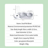 2-in-1 Cat Bowls Pet Feeder Food Bowl Water Bowls Automatic Water Dispenser