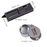 Diamond Tester & 30X LED Magnifying Glass Jeweler Tool