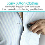 2-in-1 Dressing Buttonhook Zipper Pull Helper Button Hook Parkinsons Aid