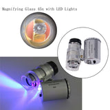 Portable Diamond Tester Pen & 60X Loupe Microscope Kit Combo