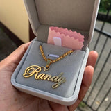 2in Personalized Name Necklace Stainless Steel Chain
