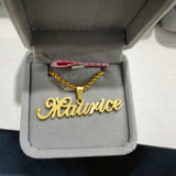 2in Personalized Name Necklace Stainless Steel Chain
