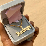 2in Personalized Name Necklace Stainless Steel Chain