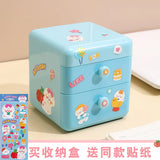 2-layer Jewelry Storage Box Ring Earring Necklace Organizer