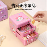 2-layer Jewelry Storage Box Ring Earring Necklace Organizer
