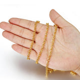 DIY Necklace Chains 2m Rhodium/Silver/KC Gold/Antique Bronze Plated
