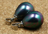 2 pcs 12x16mm Shell Pearl Pendant Necklace Set