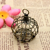 2pcs Vintage Bronze Hollow Bird Cage Pendants DIY Jewelry Findings
