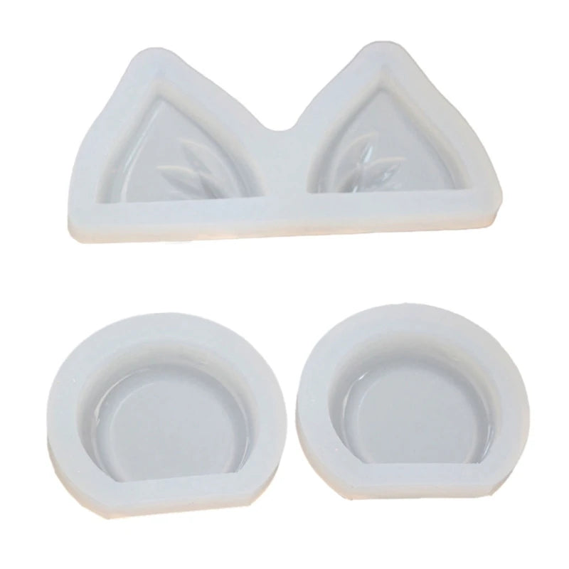 2-piece Set Cat Ears and Bear Ears Mold for DIY Personalized Frame Craft