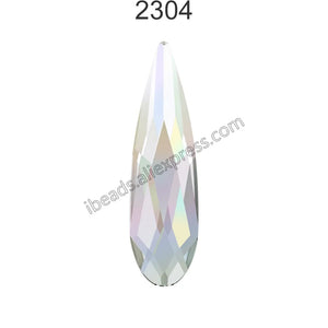 100% Original Crystals from Austria 2304 Raindrop Flat Back Rhinestone