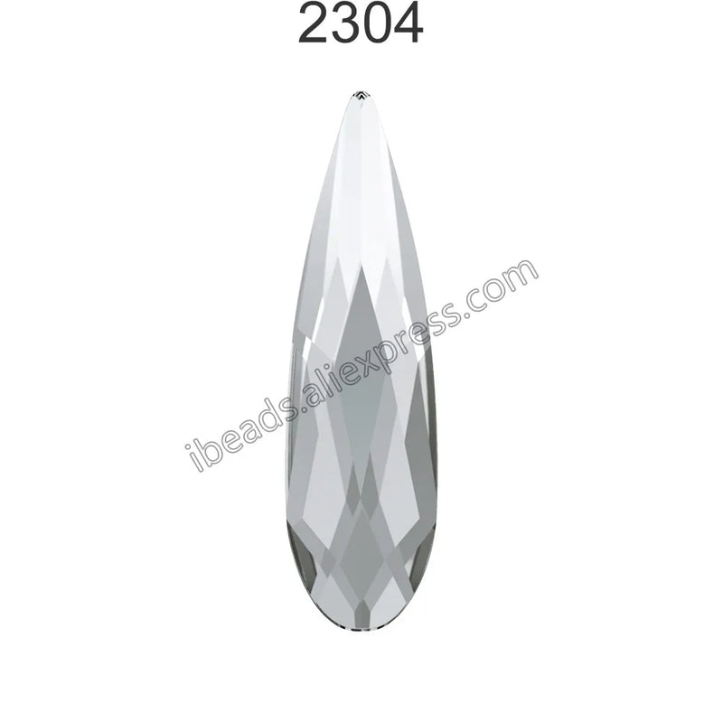 100% Original Crystals from Austria 2304 Raindrop Flat Back Rhinestone
