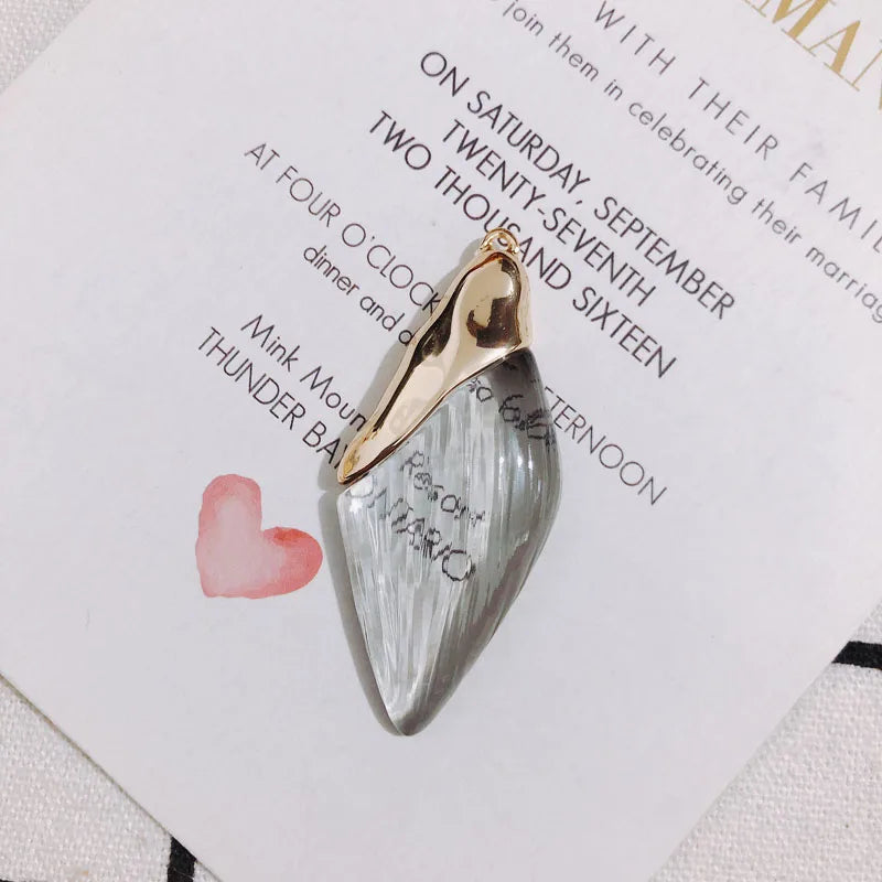 Resin Water Drop Earrings Accessories for Jewelry Making