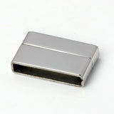2 Pcs Stainless Steel Magnetic Buckle for Leather Bracelet DIY Jewelry Making