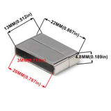 2 Pcs Stainless Steel Magnetic Buckle for Leather Bracelet DIY Jewelry Making