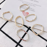 Alloy Irregular Circle Ellipse Earrings Supplies Stainless Steel Jewelry DIY