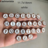 Alphabet Charms, Double Sided Oil Filled English Letter Charms, 52 pcs, 5 Colors