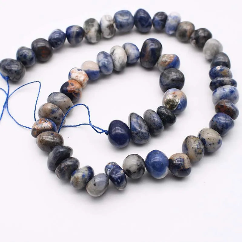 Natural Stone Irregular Oval Strand 10-14mm