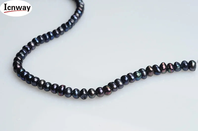 Freshwater Pearl 3-4mm Strand for Jewelry Making 15in DIY Necklace Bracelet