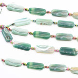 2 strands 37mm Green Agates Stone Beads DIY Jewelry Making