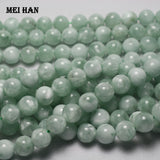 Set of 6mm Green Angelite Round Beads for Jewelry Making