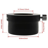 2 to 1.25 Inch Eyepiece Adapter Telescope Astronomy Metal Adapter