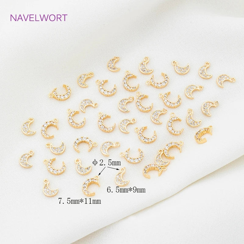 Mini Moon Charms Set for DIY Jewelry Making