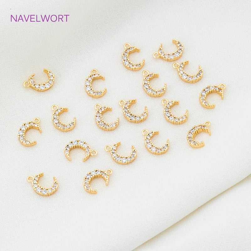 Mini Moon Charms Set for DIY Jewelry Making